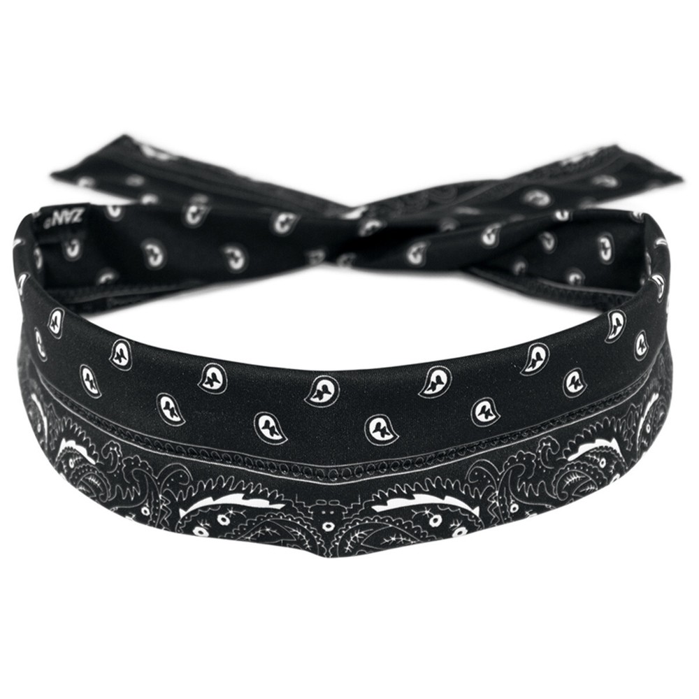 Zan® Cooldanna® Polyester Black Paisley