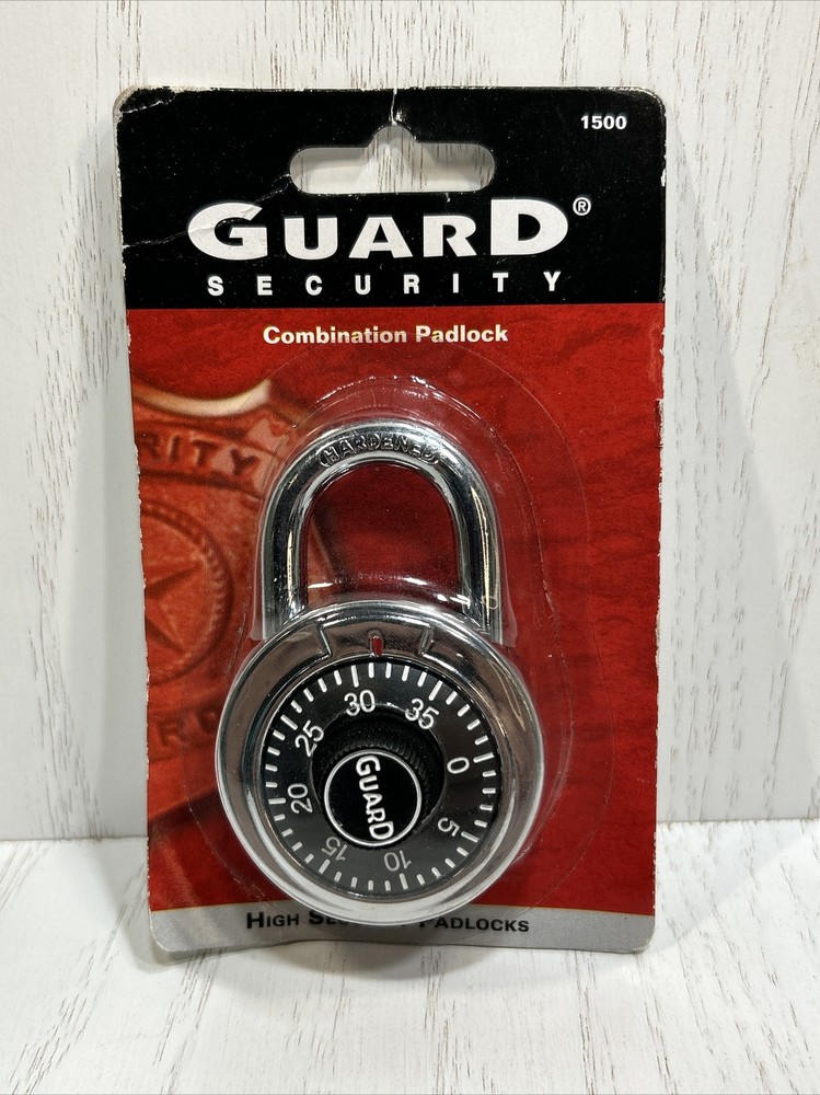 Guard Security 1500 Dial Combination Padlock 2 inch Security Lock New •