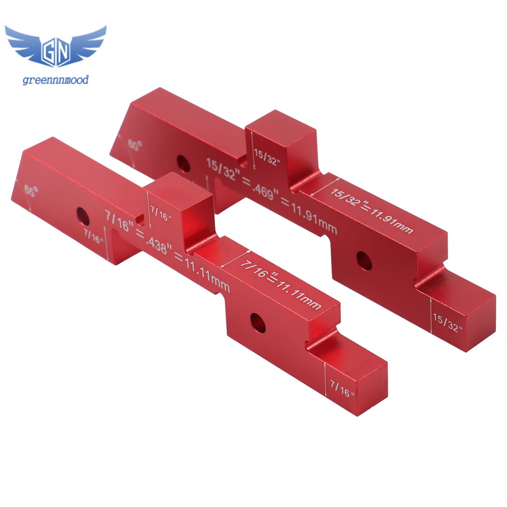 Router Table Setup Bars 14PCS Precision Aluminum Setup Blocks Height Gauge