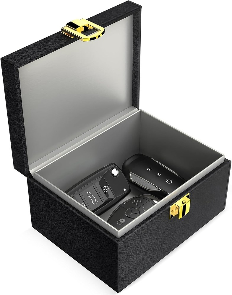 Compact Faraday Box for Keyless Signal Blocking - Anti-Theft Key Protector