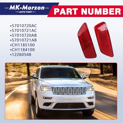 Rear Bumper Reflector Light Lamp Compatible with J-eep 2011-2017 Compass 2011