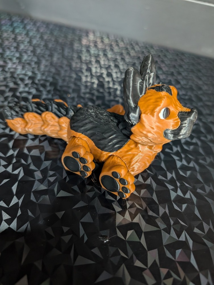 6" 3d Printed Articulated German Shepherd
