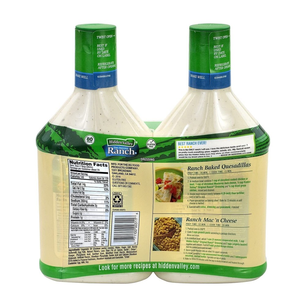 Hidden Valley Ranch - 2/40 Ounce btls.