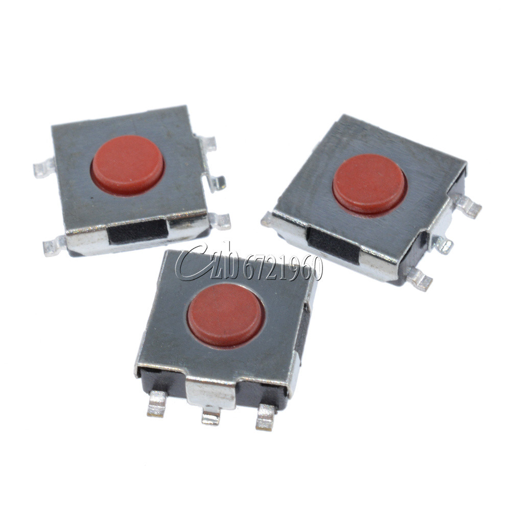 100pcs 6x6x2.5mm Tactile Push Button Switch Tact Switch Micro Switch 4 Pin SMD
