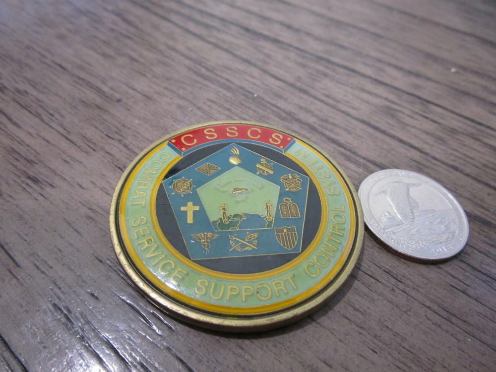 United States Combat Service Support Control System CSSCS Challenge Coin #3552