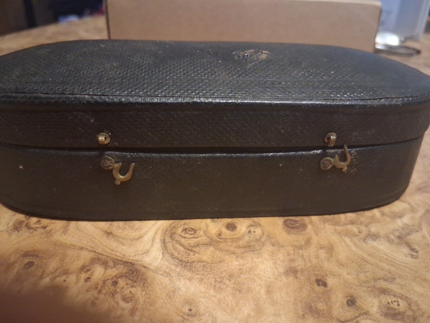 ANTIQUE 1883 DAVIDSON SYRINGE NO 1 CASE ONLY ORIGINAL PHARMACY STICKER