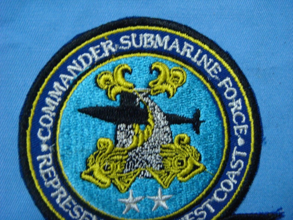 PATCH US Navy COMMANDER SUBMARINE FORCE REPRESENTATIVE WEST COAST PACIFIC FLEET