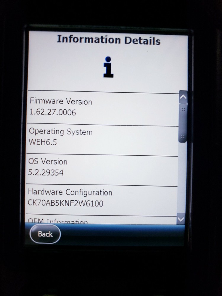 Intermec CK70 CK70AB5KNF2W6100 Windows Mobile 2D Imager Barcode Scanner