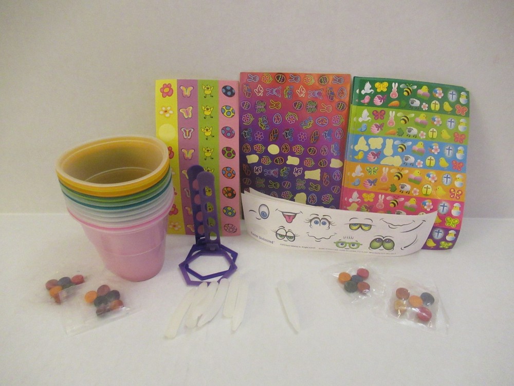 Easter Egg Decorating Kit (Cups, Magic Crayons, Dye Tablets, Egg Dippers & More)