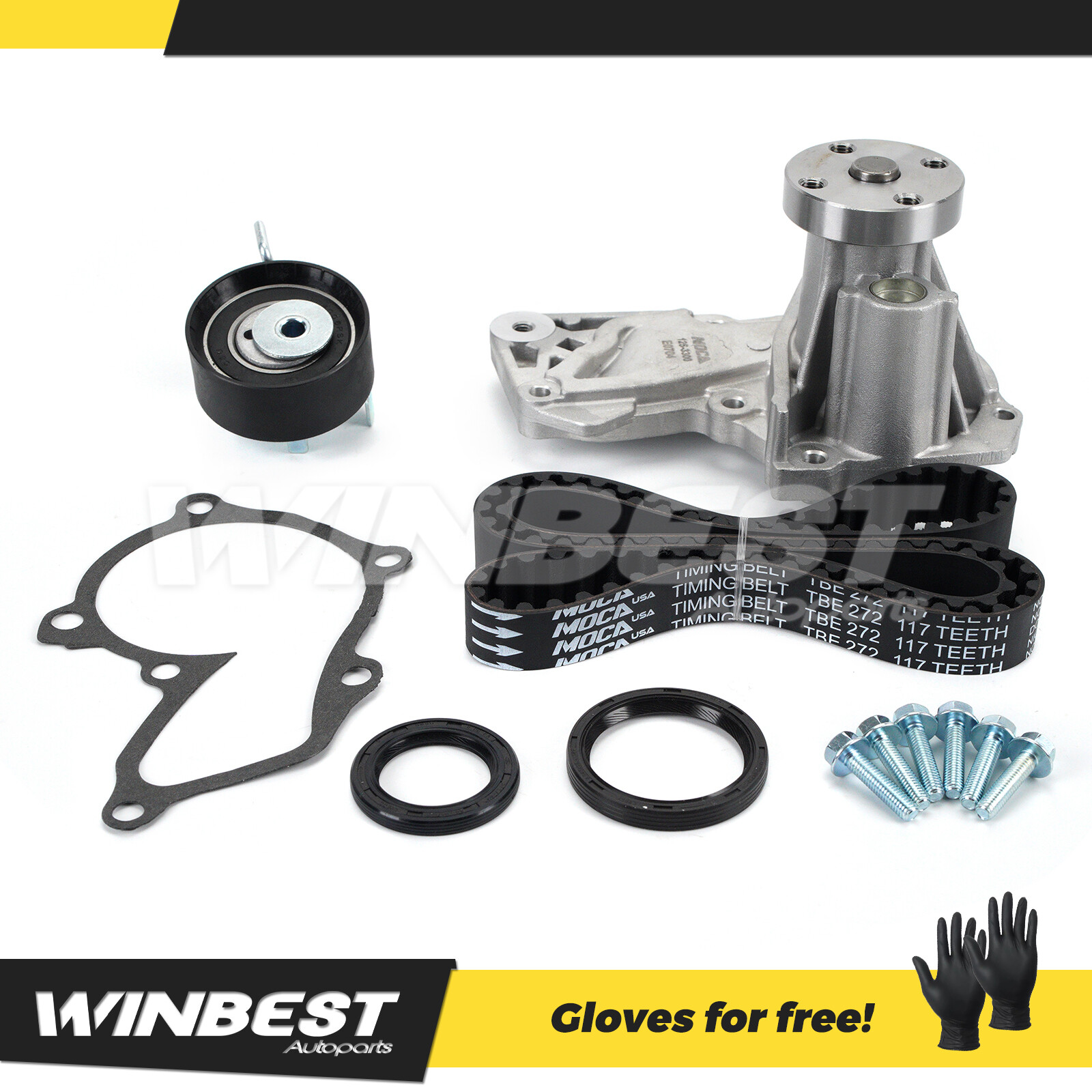 Timing Belt Kit Water Pump fit Ford 13-16 Escape 11-19 Fiesta 14-16 Transit 1.6L