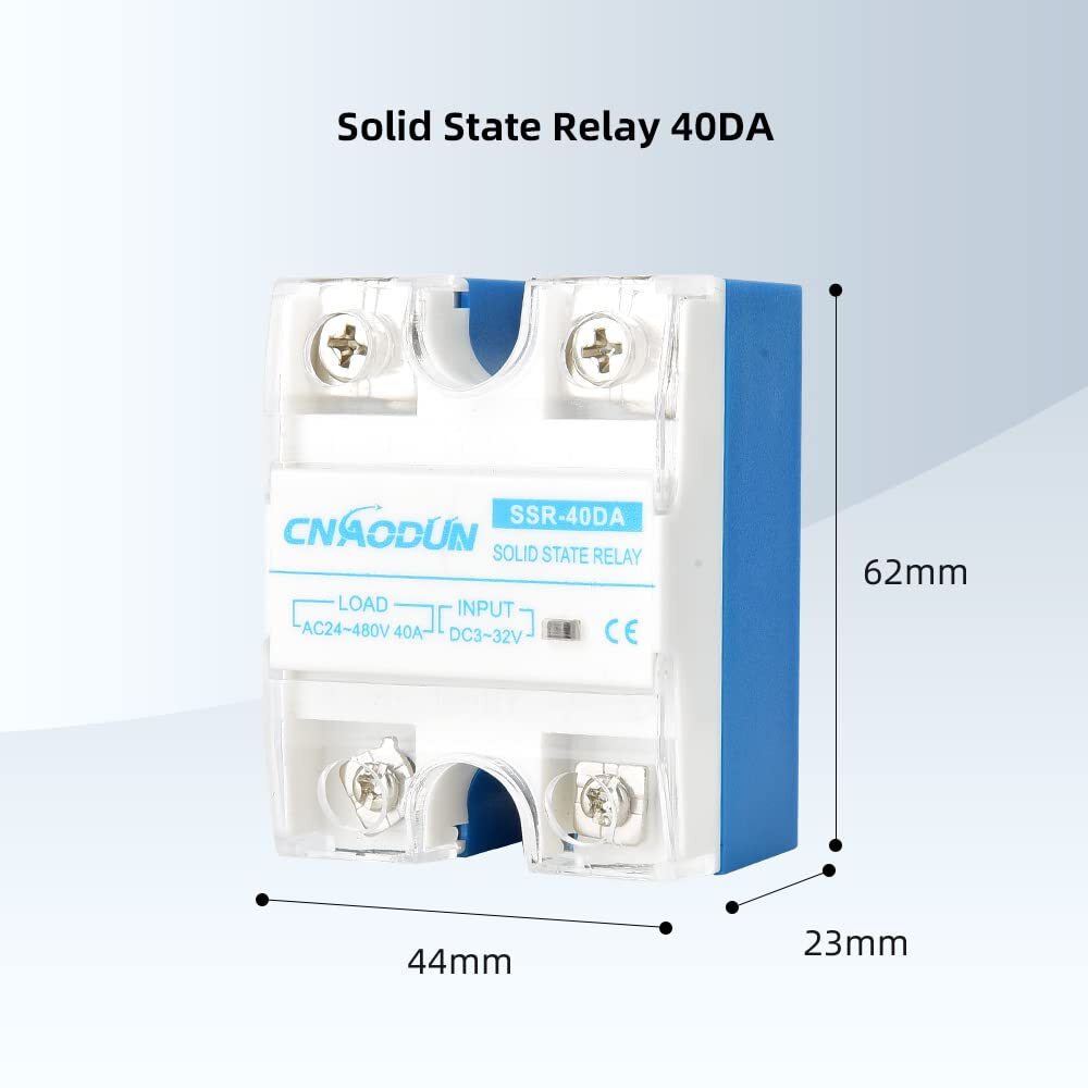 PID Temperature Controller Kit 100-240 VAC Voltage with 40DA Solid State Rela...