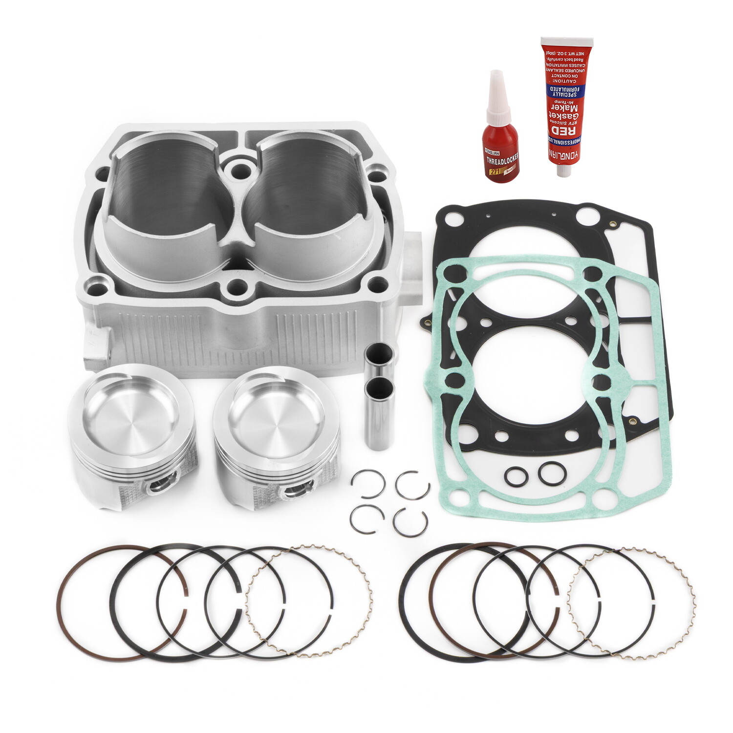 Top End Rebuild Kit Cylinder Gasket Piston For Polaris Sportsman 700 2002-2007