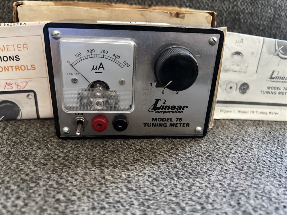 Vintage Linear Model 76 Tuning Meter With Manuals WORKS 1/1 On eBay