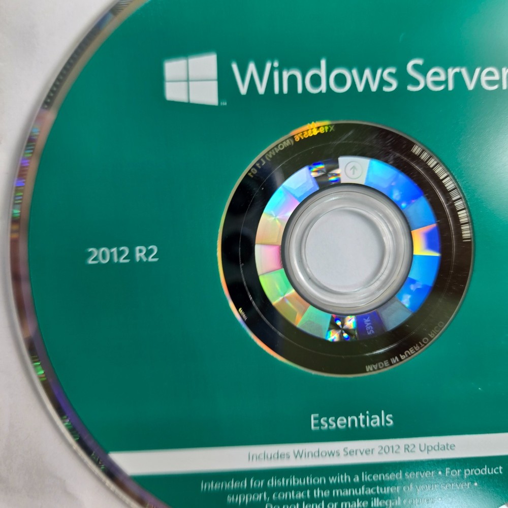 Microsoft Server 2012 R2 Essentials Installation CD-ROM including R2 Update