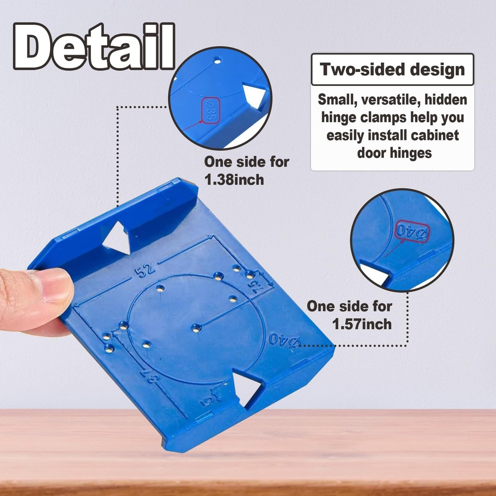 Cabinet Hinge Jig Set 35mm & 40mm Hidden Hinge Installation Tools