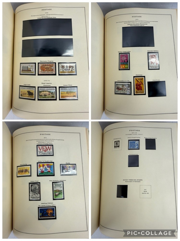 SCOTT National Postage Stamp Album 1846 - 1976 with over 150 stamps
