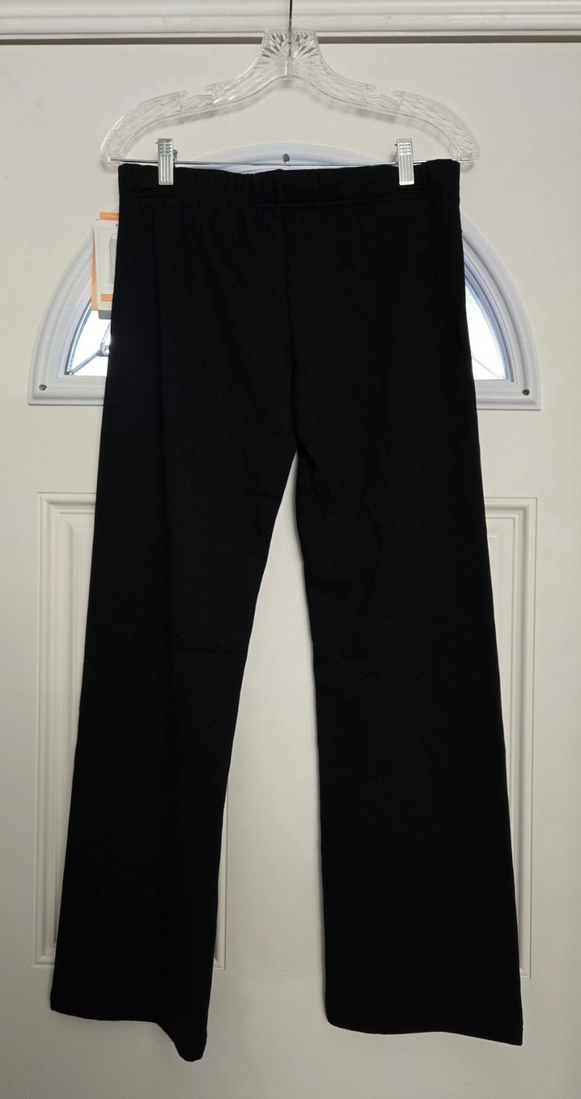 NWT C9 Champion Semi Fitted Sweatpants Women XS Black Low Rise Fleece Straight