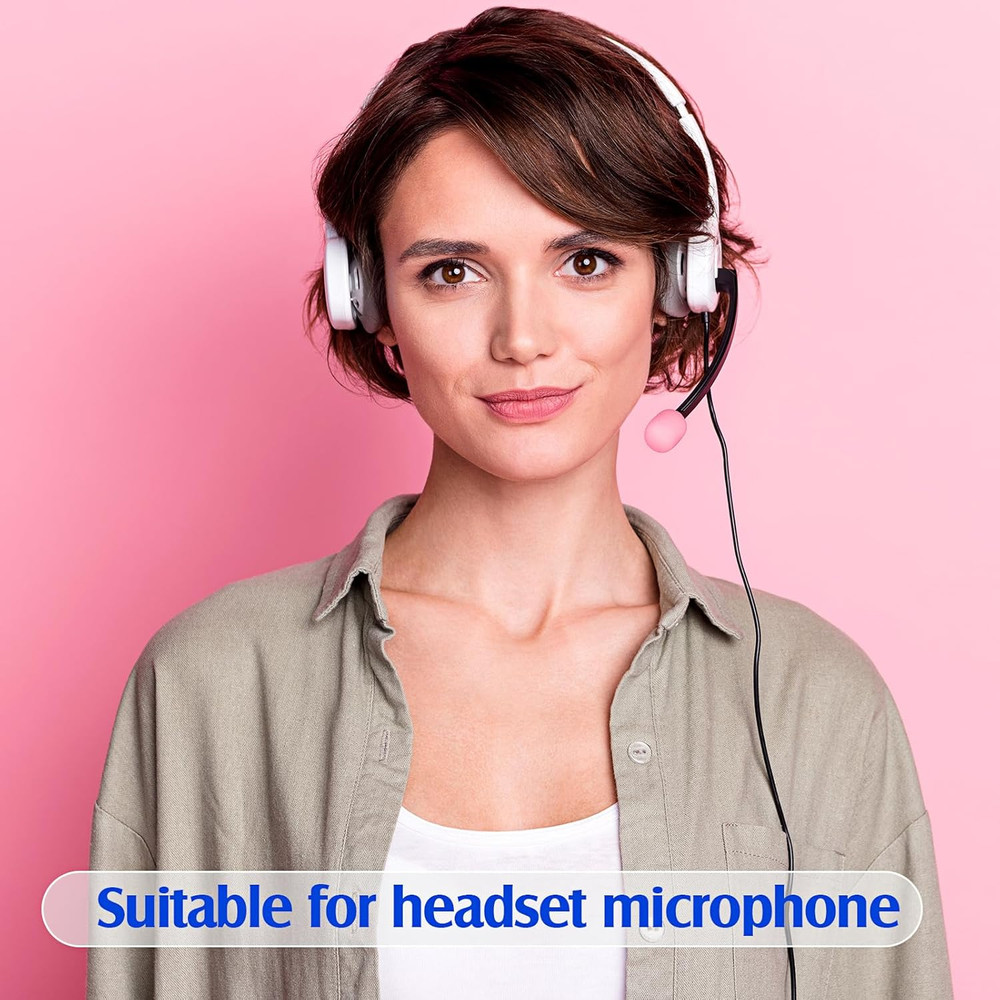 30 Pcs Mini Lapel Headset Microphone Foam Covers Microphone Windscreen Foam Lava