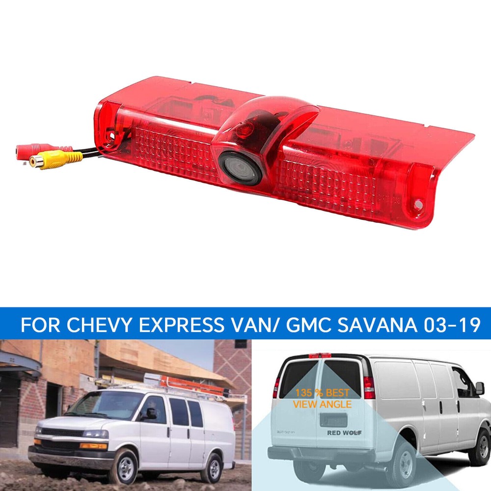 3rd Brake Light Backup Reverse Camera For Chevy Express GMC Savana Van 2003-19