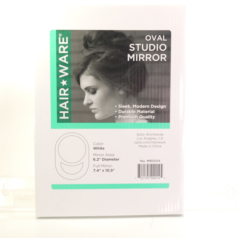 SPILO OVAL STUDIO MIRROR 7.4'' X 10.5" MAKEUP MIRROR