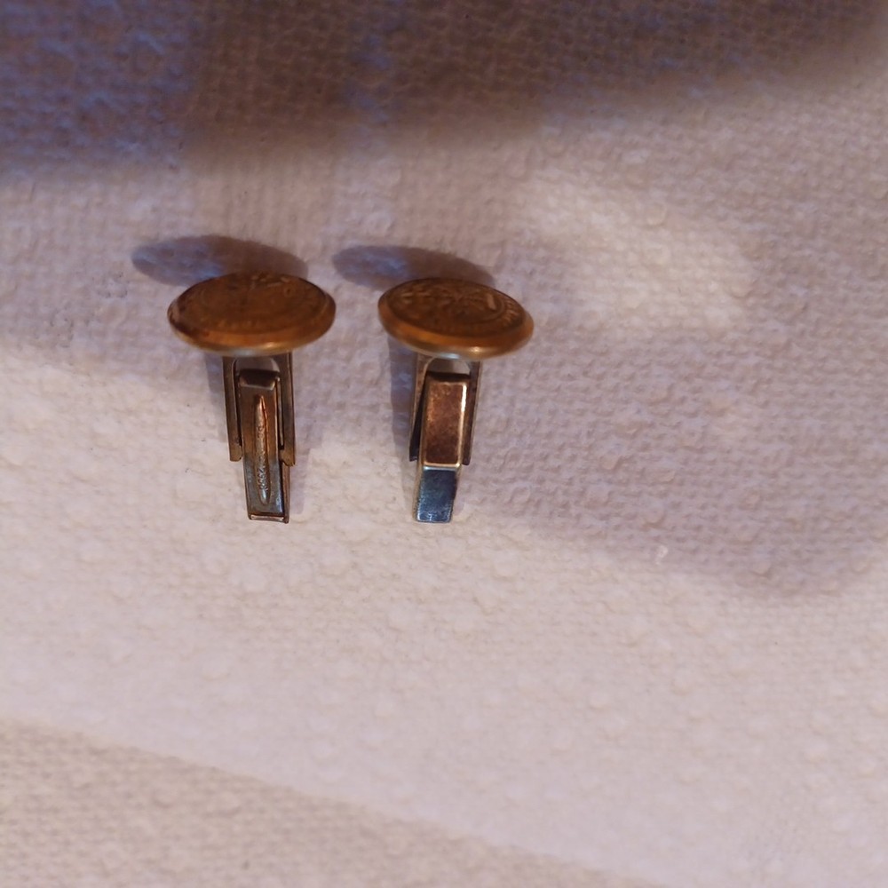 Animus Opibusque Parati Cuff Links - Vintage EUC