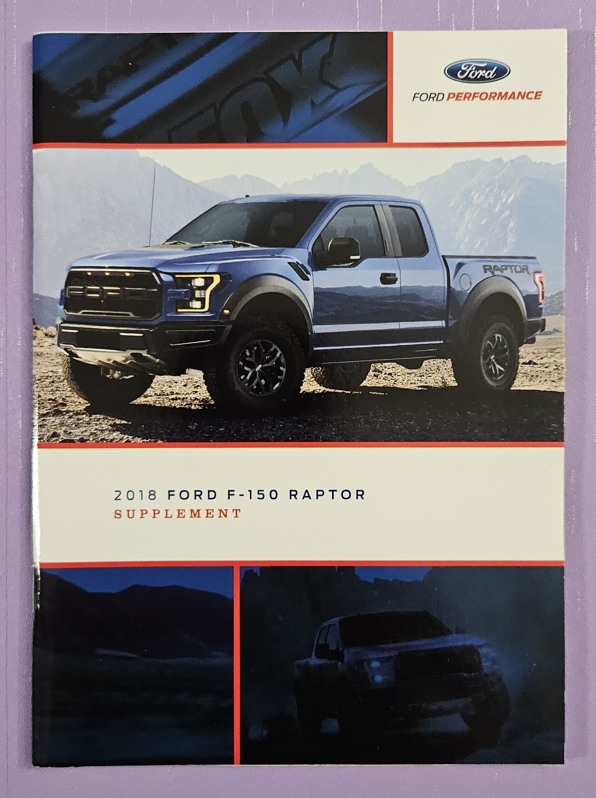 2018 Ford F-150 Owners Manual With Case 2017 F-150 Raptor Supplement OEM