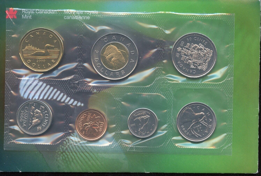 2000 Regular Canada Uncirculated Prooflike Set - Original Envelope and COA