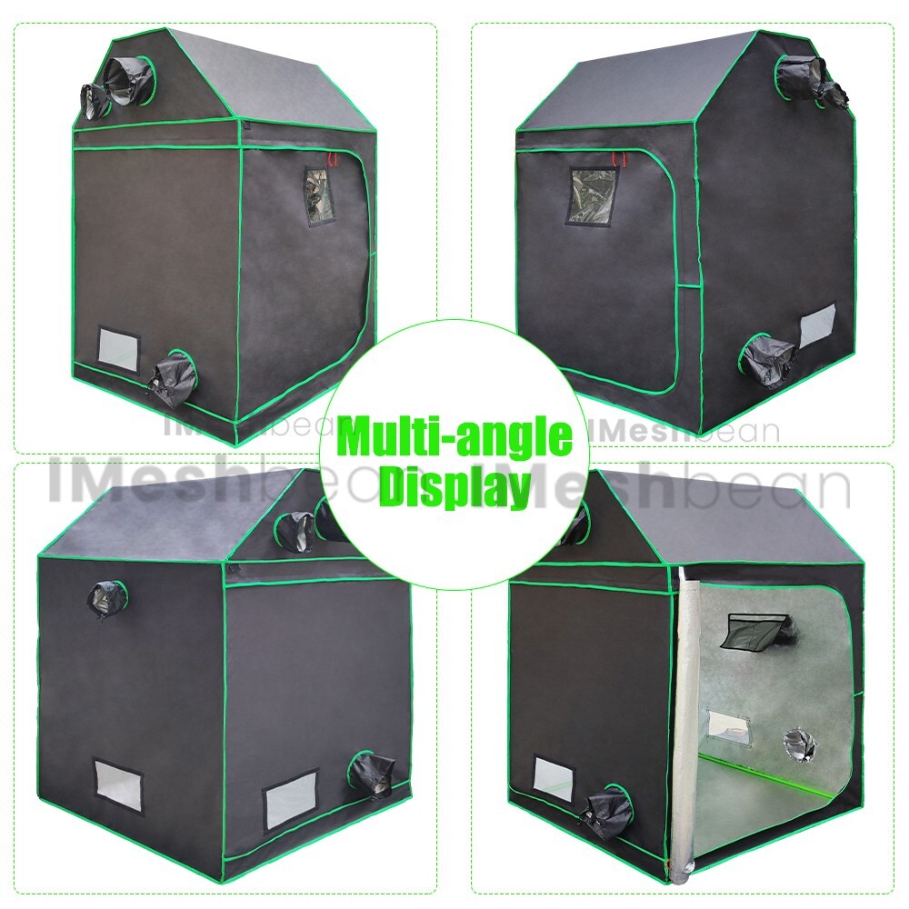 48"x48"x72" Complete Roof Grow Tent Kit w/LED Full Spectrum Grow Light+Air Filte