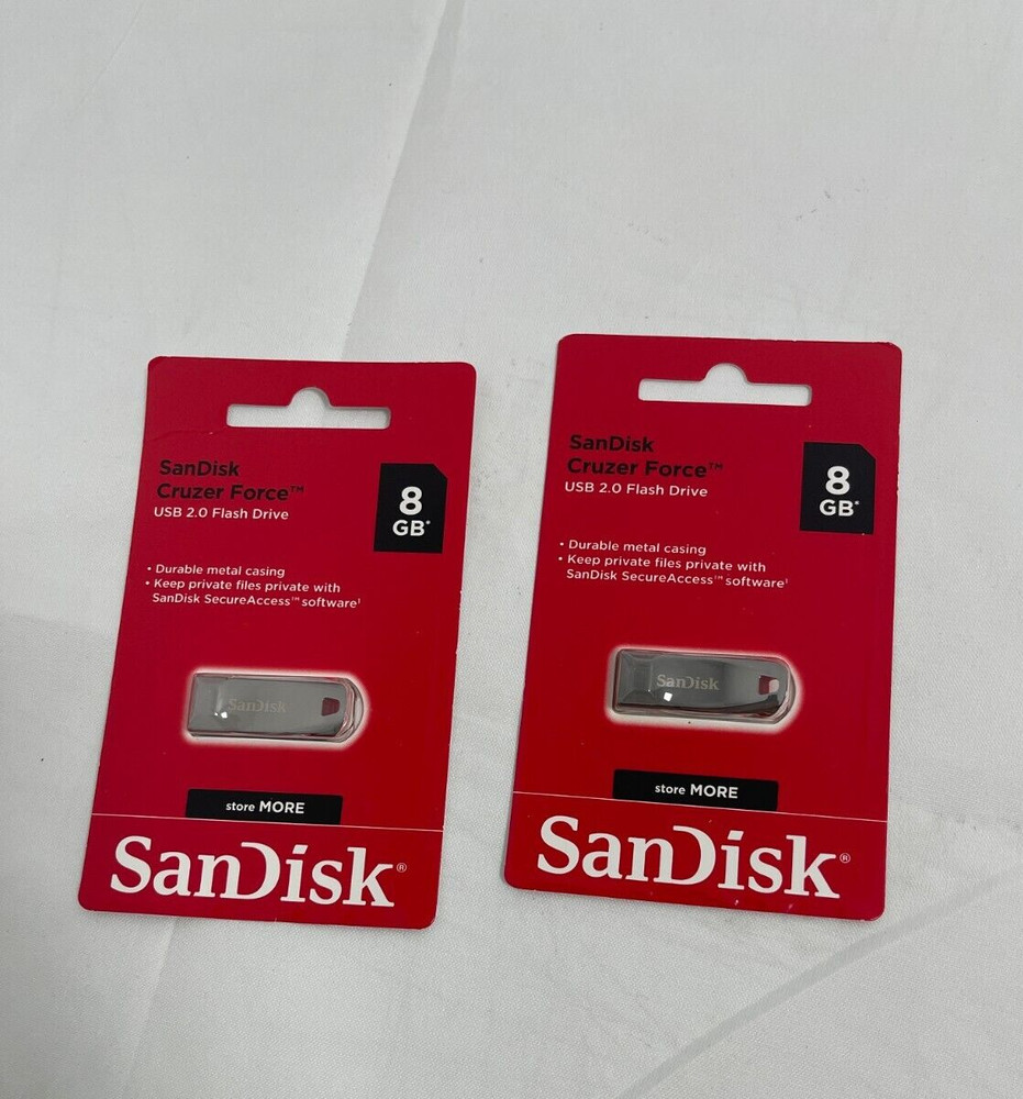Sandisk MicroSD ADAPTER and 8GB FLASH DRIVE(2-Flash Drive-11 Adapter)