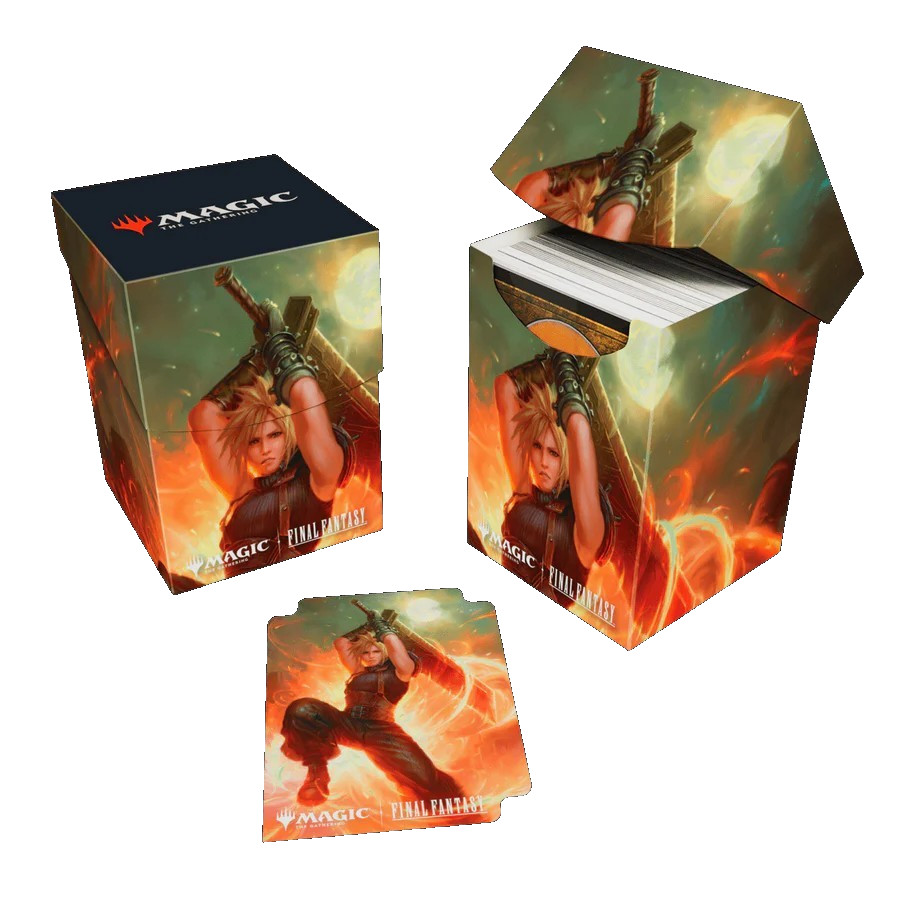 Ultra Pro MTG Final Fantasy Cloud, Ex-SOLDIER 100+ Deck Box with Divder