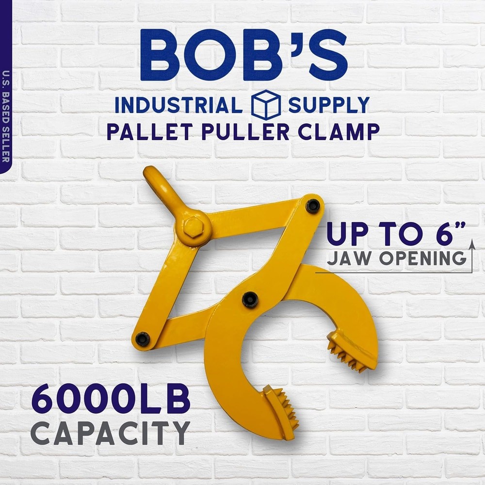 Pallet Puller Clamp Grabber Hook, 6,000 lb pound Pulling Capacity for Forklift