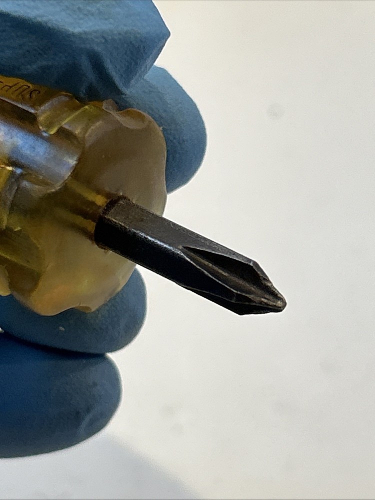 Snap On SDP1 Micro Stubby Short Amber Screwdriver Phillips