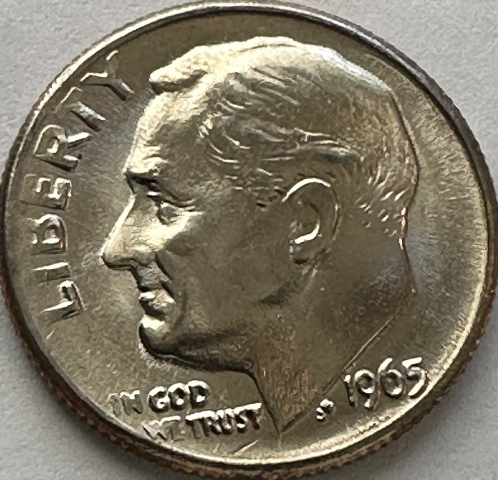 1965-P 10c Roosevelt Dimes - BU