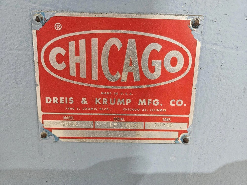45 TON CHICAGO D+K PRESS BRAKE