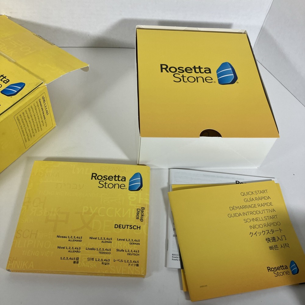 Rosetta Stone German Level 1-5 Set for PC, Mac