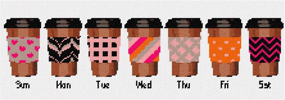 Coffee Mornings Needlepoint Kit or Canvas (Home)