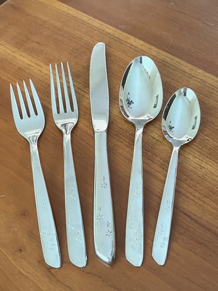 International CELESTIAL Atomic Stars MCM Stainless Flatware - Choice