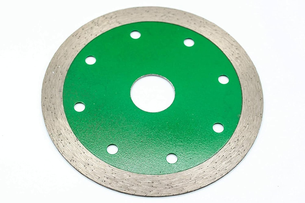 TechDiamondTools 4.5" Diamond Continuous Light Saw Blade for Cutting Ceramic