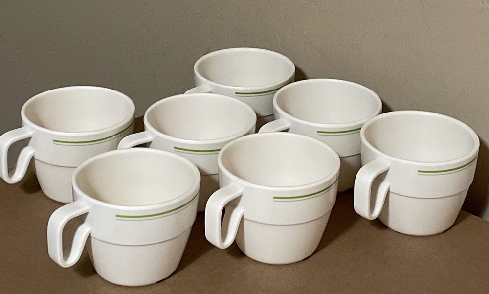 7 Coleman Melamine/Plastic Stacking Camping Cups