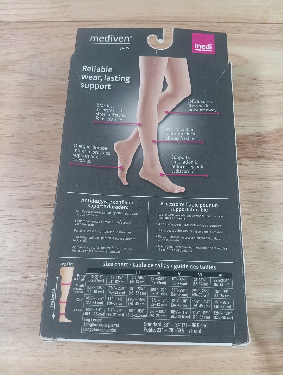 Mediven Compression Stockings Size 6 Open Toe 20-30 Beige New
