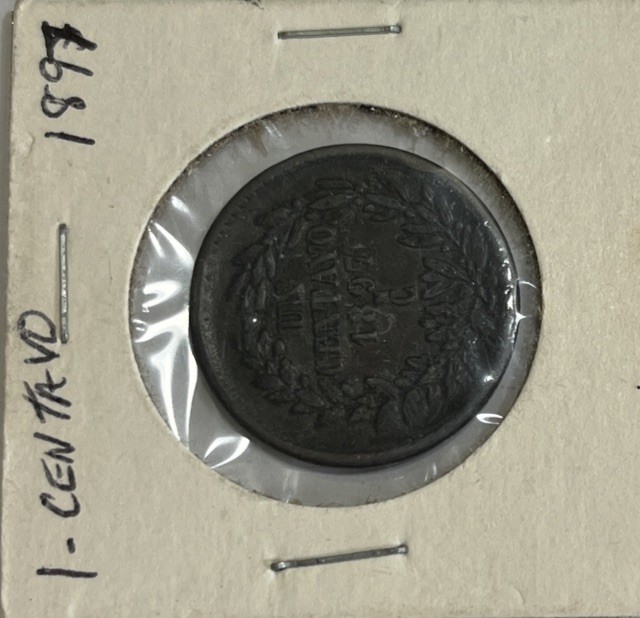 1897 Mo Mexico One Centavo Coin Great Condition High Value
