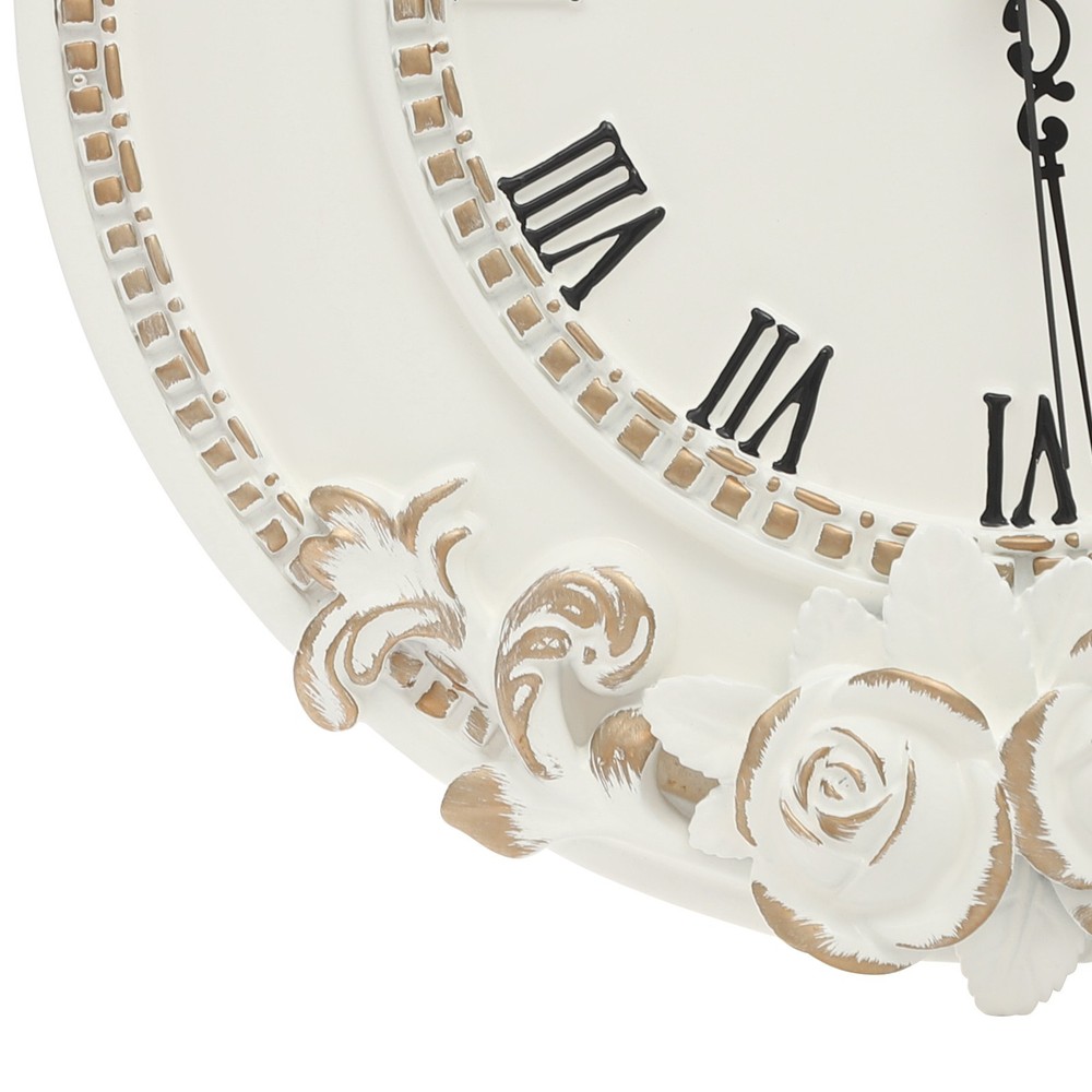 Wall Clock, White Large Wall Clock, Round Home Decoration Clock