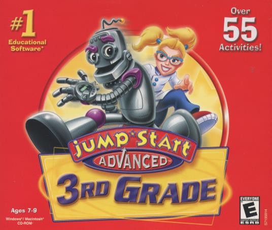 Jumpstart Advanced 3rd Grade PC MAC CD learn spelling math science mystery game!