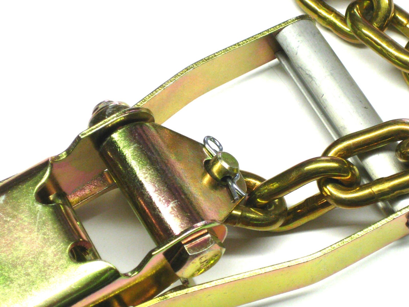 4 Pack 2" Chain Ratchet & Lasso Strap Flatbed Tow Truck Wrecker Car Hauler Strap