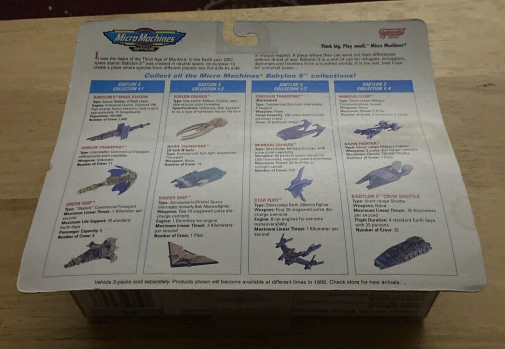 Micro Machines Babylon 5 Set #3 New