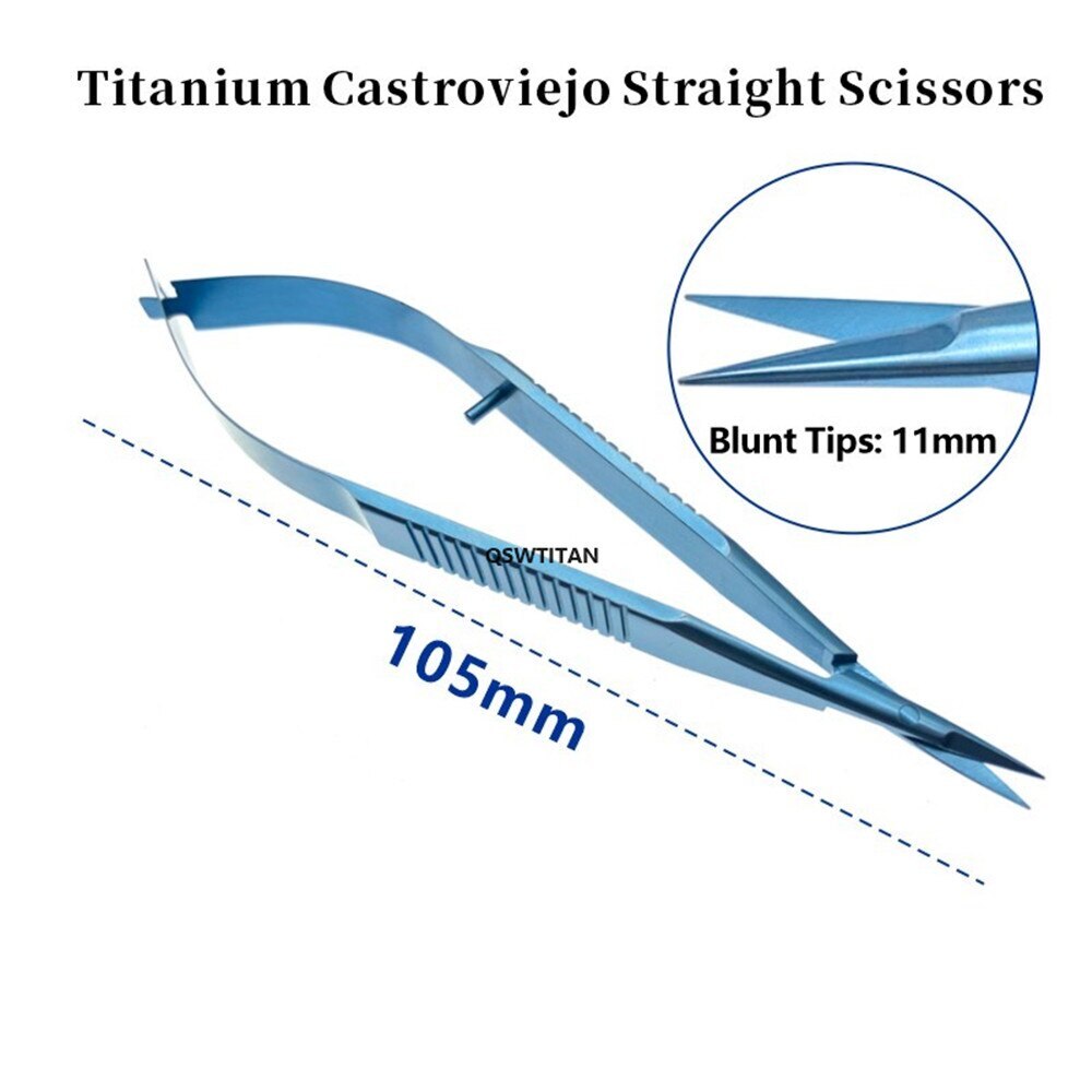 Titanium Castroviejo Scissors Capsule scissors Ophthalmic Micro scissors