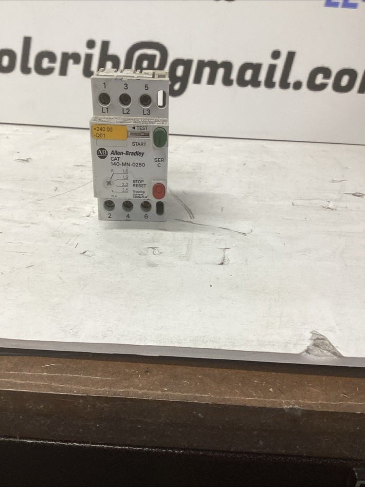 ALLEN-BRADLEY 140-MN-0250 SER C MOTOR STARTER PROTECTOR 1.6-2.5A I-059