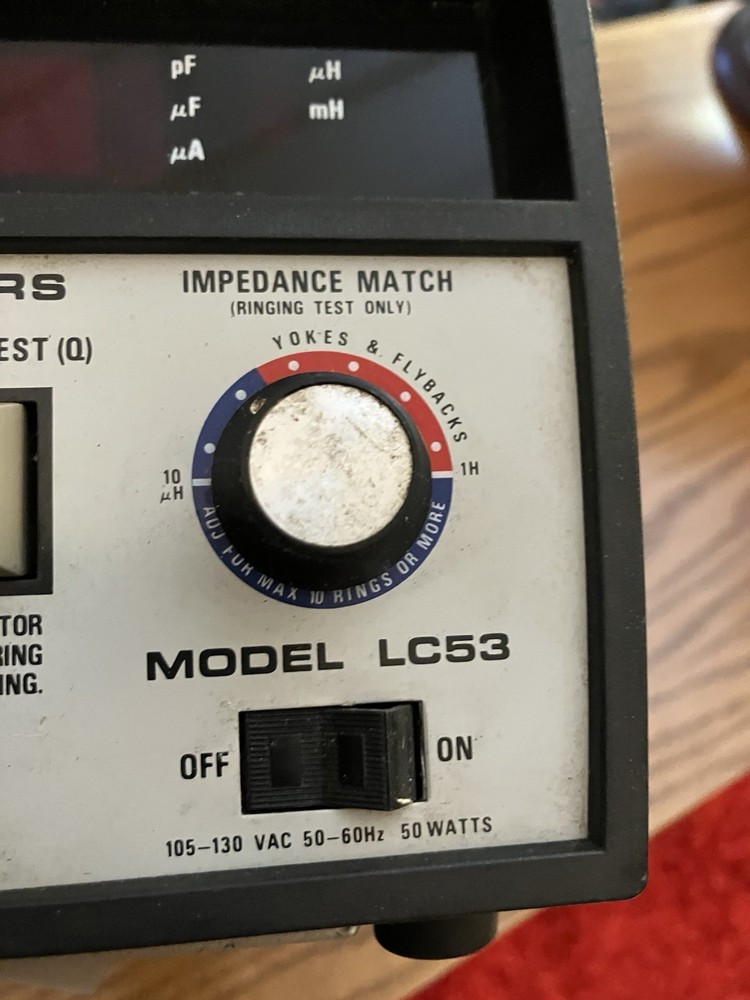 Sencore LC53 Z Meter Capacitor Capacitance Inductor Inductance Analyzer