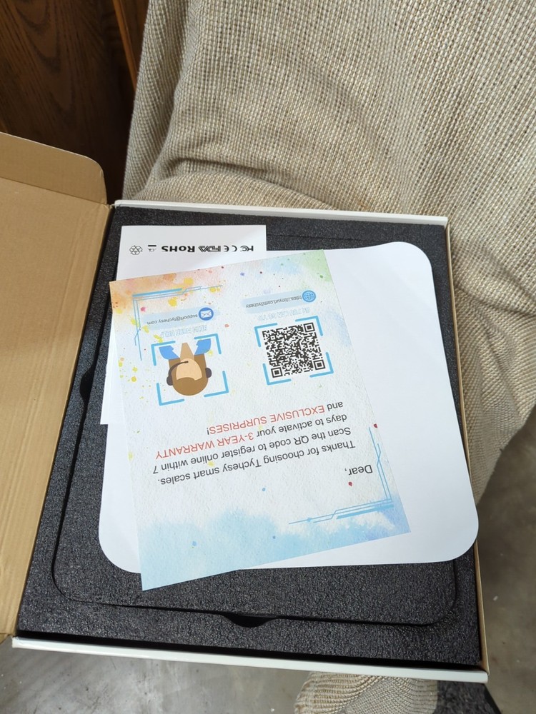 Tychesy Smart Scale with BMI, 8-Electrode Body Composition Analyzer. READ.