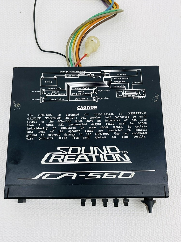 Sound Creation SCA-560 High Sensitivity Equalizer Booster UNTESTED